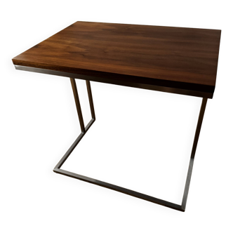 Table d’appoint bois métal art deco