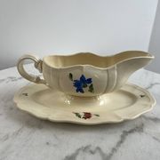 Ironware sauceboat Sarreguemines and Digoin