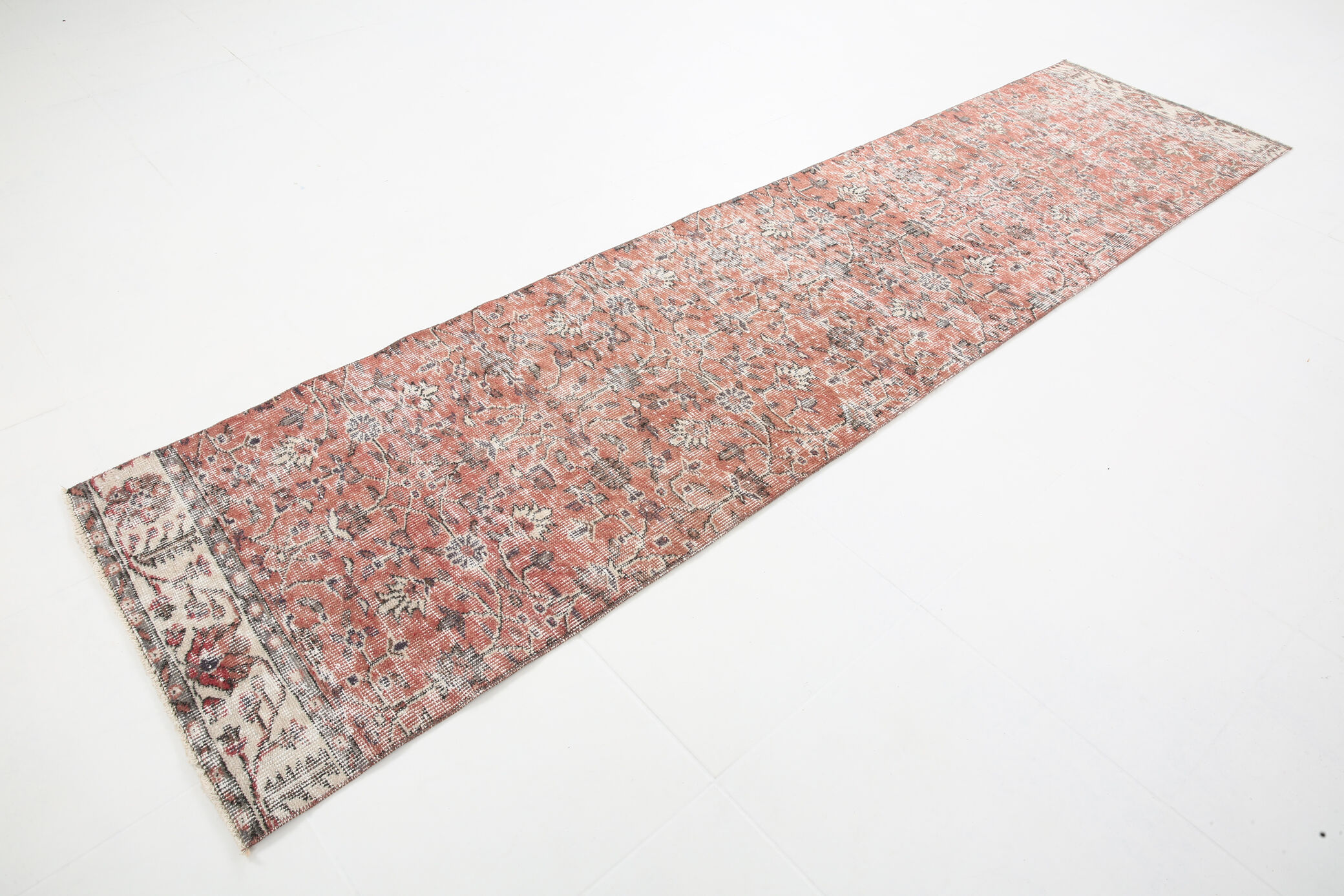 Tapis turc rouge pâle 2x9, 71x288Cm