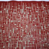 Interesting big abstract geometric modernist bouclé carpet / rug, around 1950s