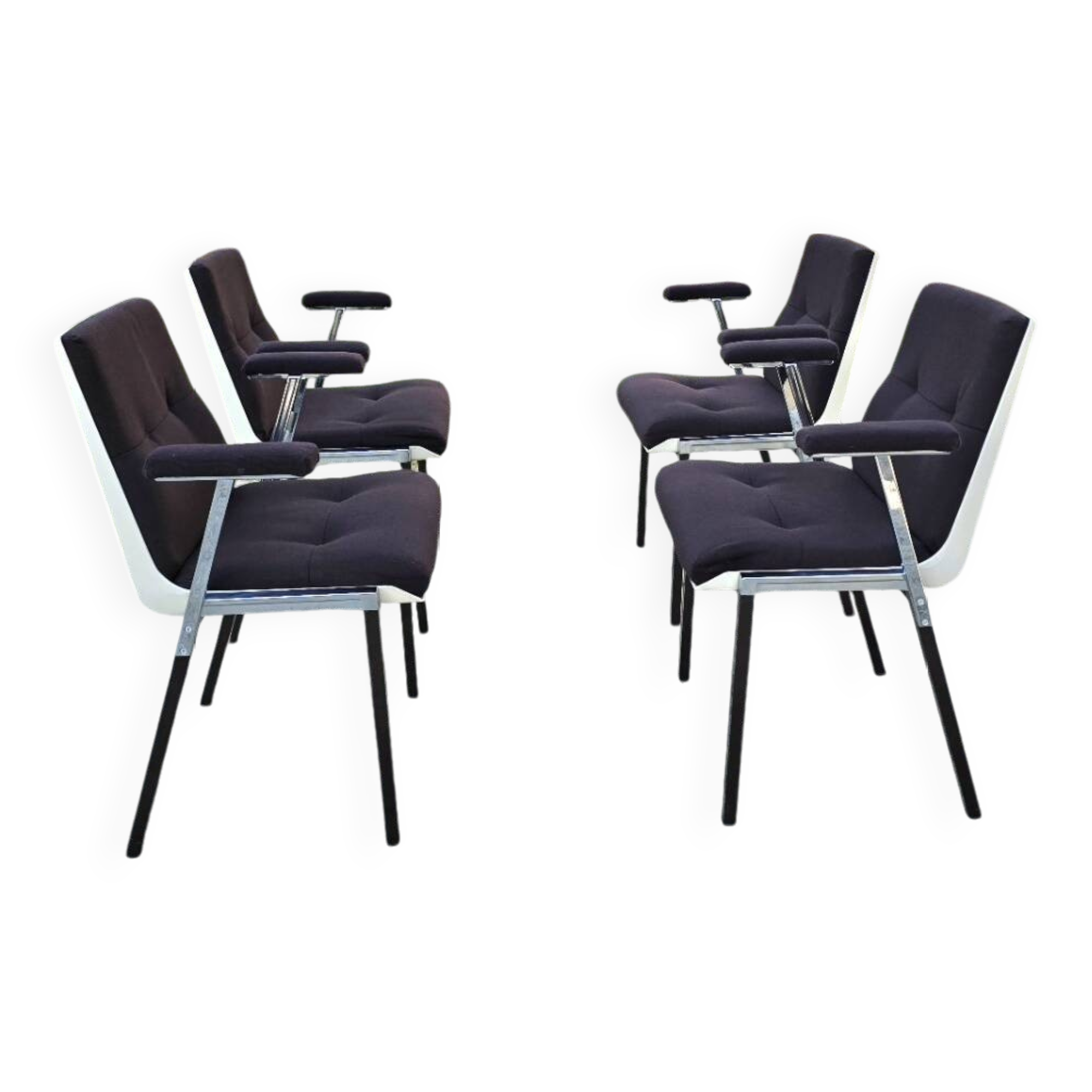 4 Allibert dining room chairs 1970