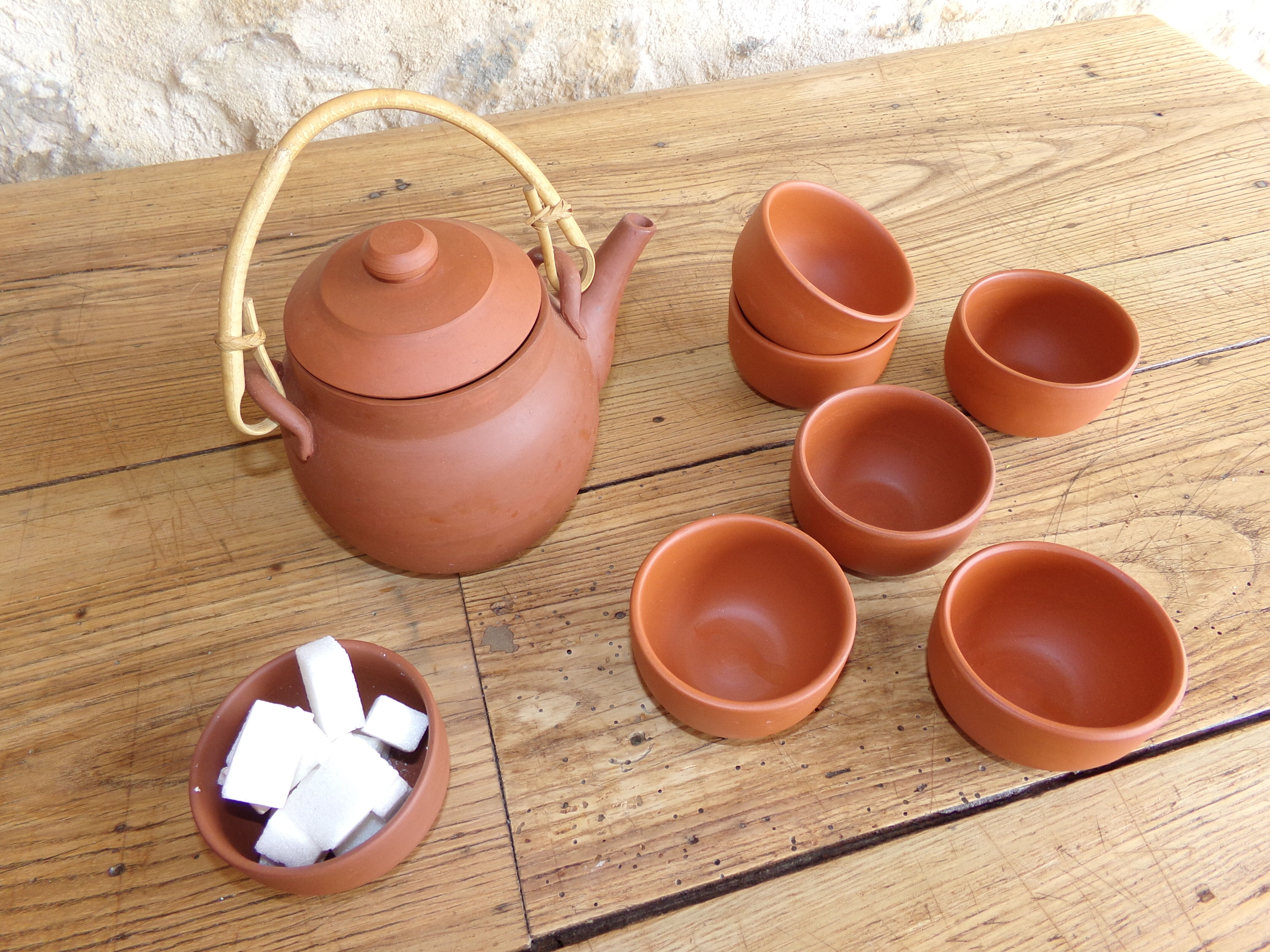 Terracotta tea set