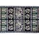Romanian floral rug with pigeons handwoven in wool