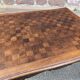 Rocaille louis xv style desk table in walnut provence 1920s