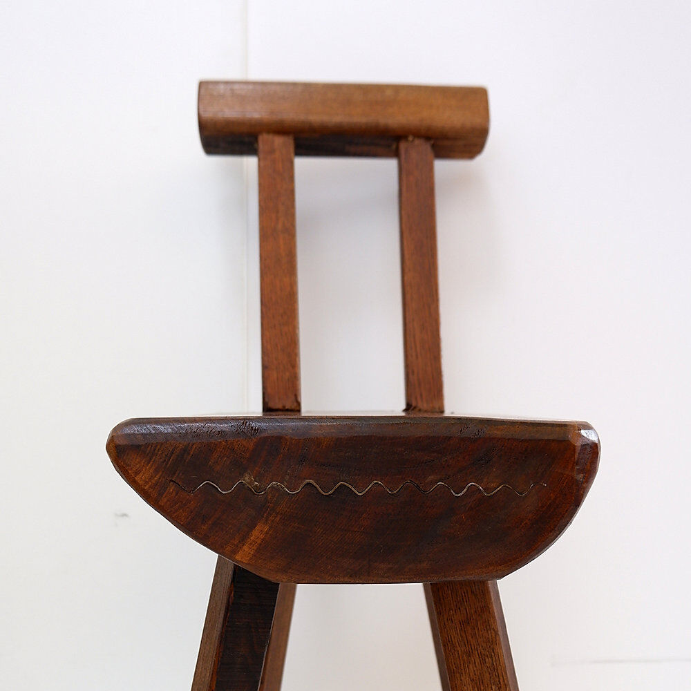 Set of 4 brutalist chairs by Mobichalet, Belgium 1950s/60s