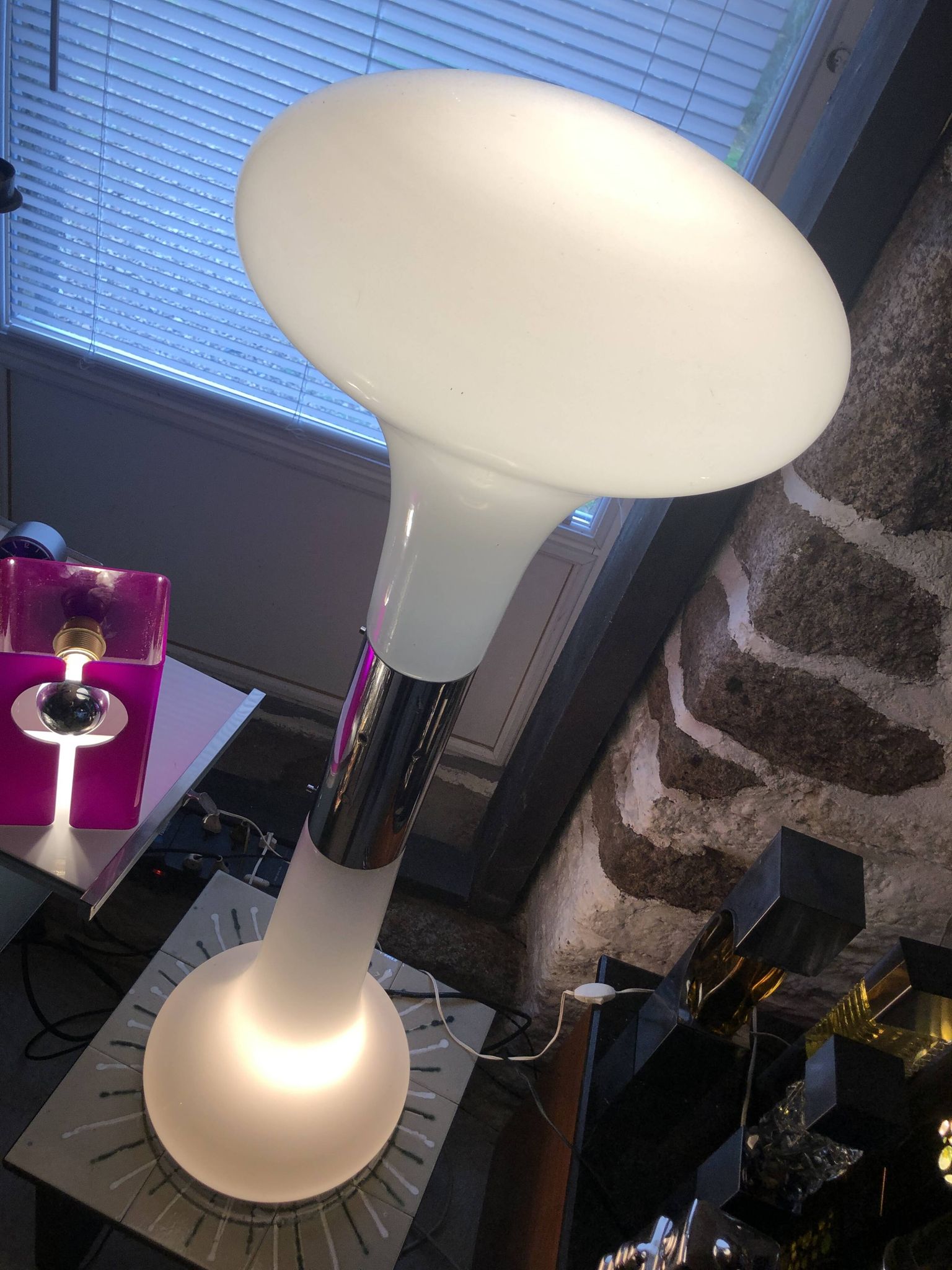 Vintage Floor Lamp • Birillo • attributed to Carlo Nason • Mazzega • Murano • Space Age • 1970