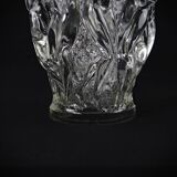 Unsigned Lalique Bacchantes vase in clear crystal, mid-20th century
