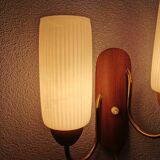 Teak wall lamp for the 70s