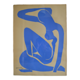 Matisse " nu bleu " 1952 screen print poster spadem 1971