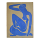Matisse " nu bleu " 1952 screen print poster spadem 1971