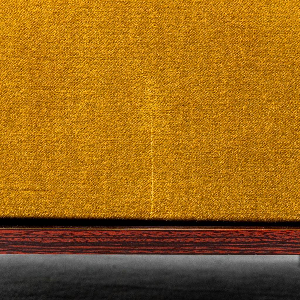Libreria mobile legno tessuto anni '60 vintage modernariato