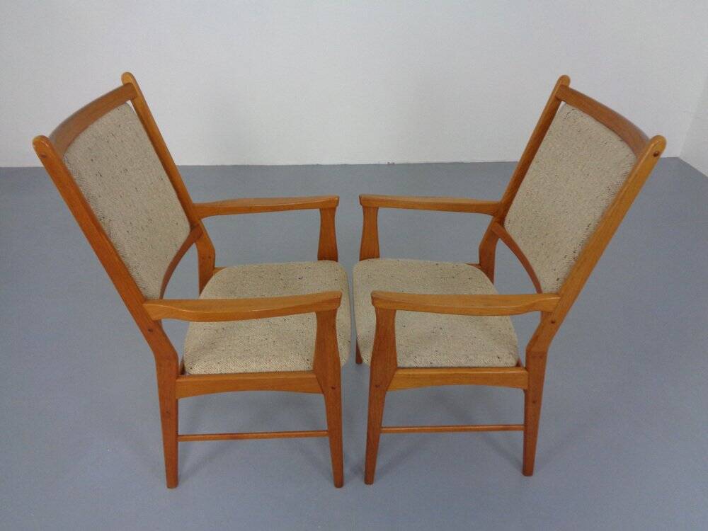 Set of Vintage Danish Teak Dining Armchairs, 1960s