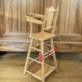 Doll high chair from the 20th century, convertible into a walker (deliverable)