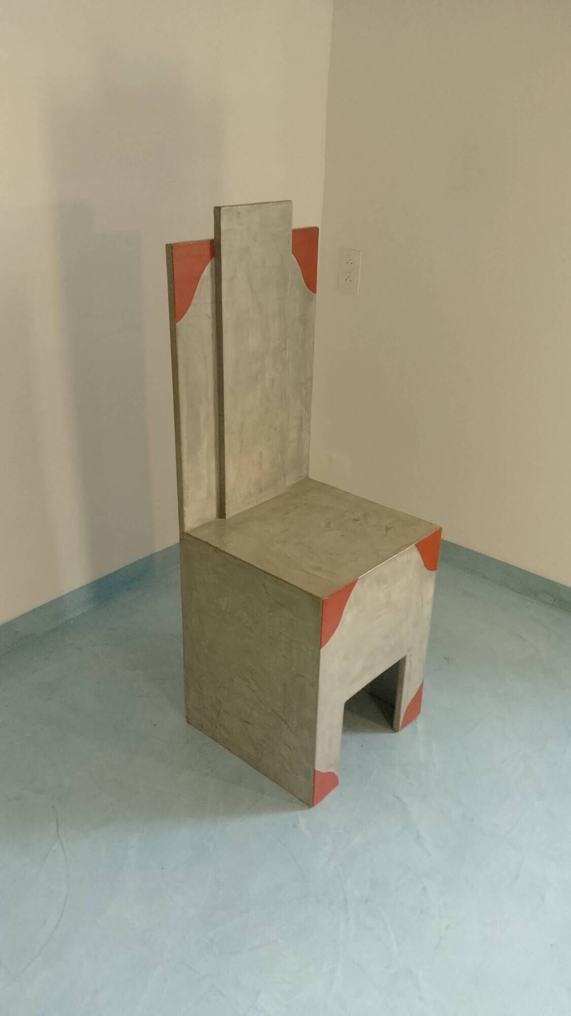 Neo-Brutalist and Postmodern Console-Pedestal – Unique artisan piece.