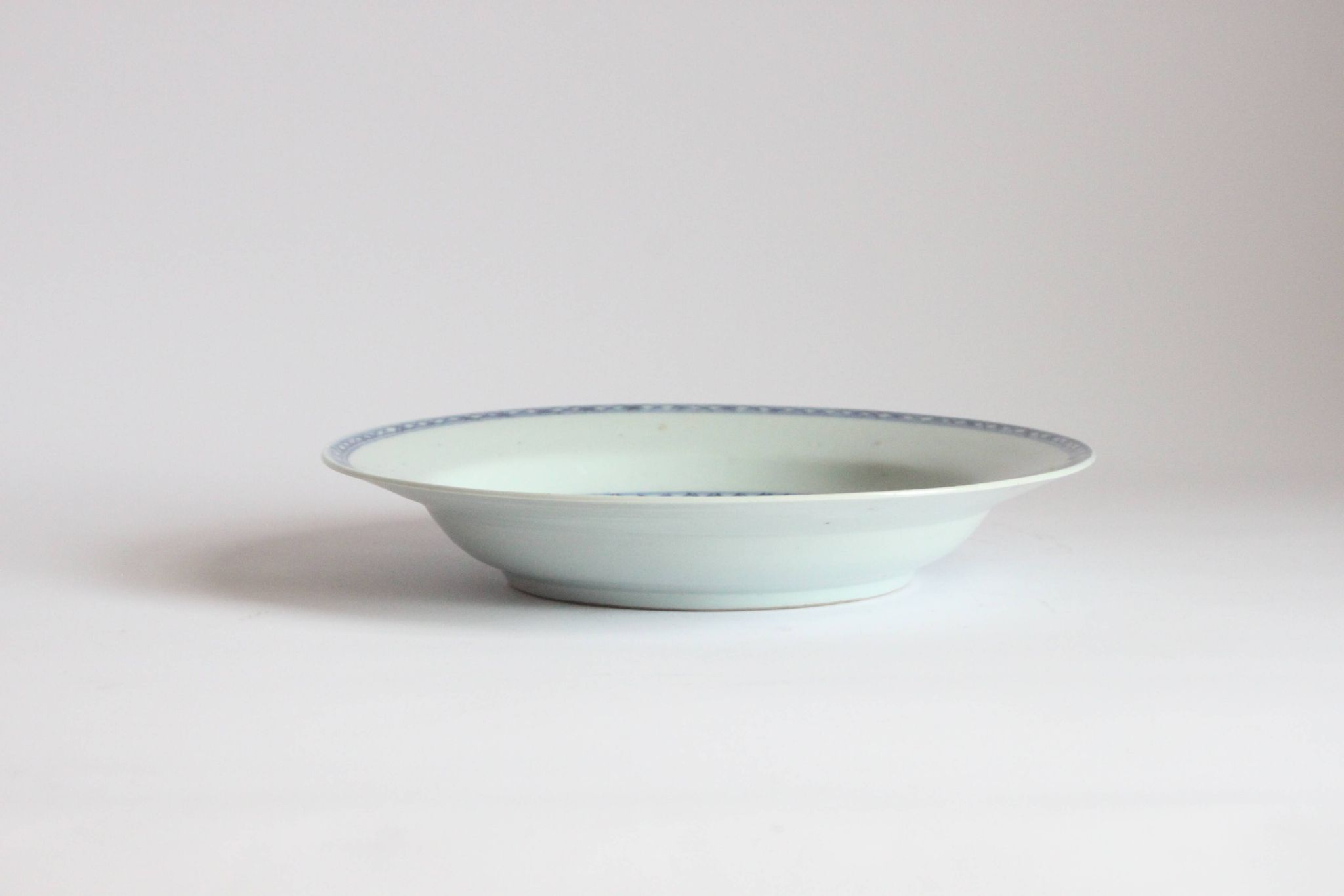 Assiette en porcelaine d'exportation Qianlong, Chine 18e
