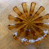 Orange yellow glass fruit cup