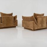 Mid-Century Modern Pair of Armchairs "Cado" by Gunnar Gravesen and David Lewis Divano for ICF, Italy