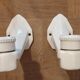 Limoge 1930 porcelain art deco wall light  pair