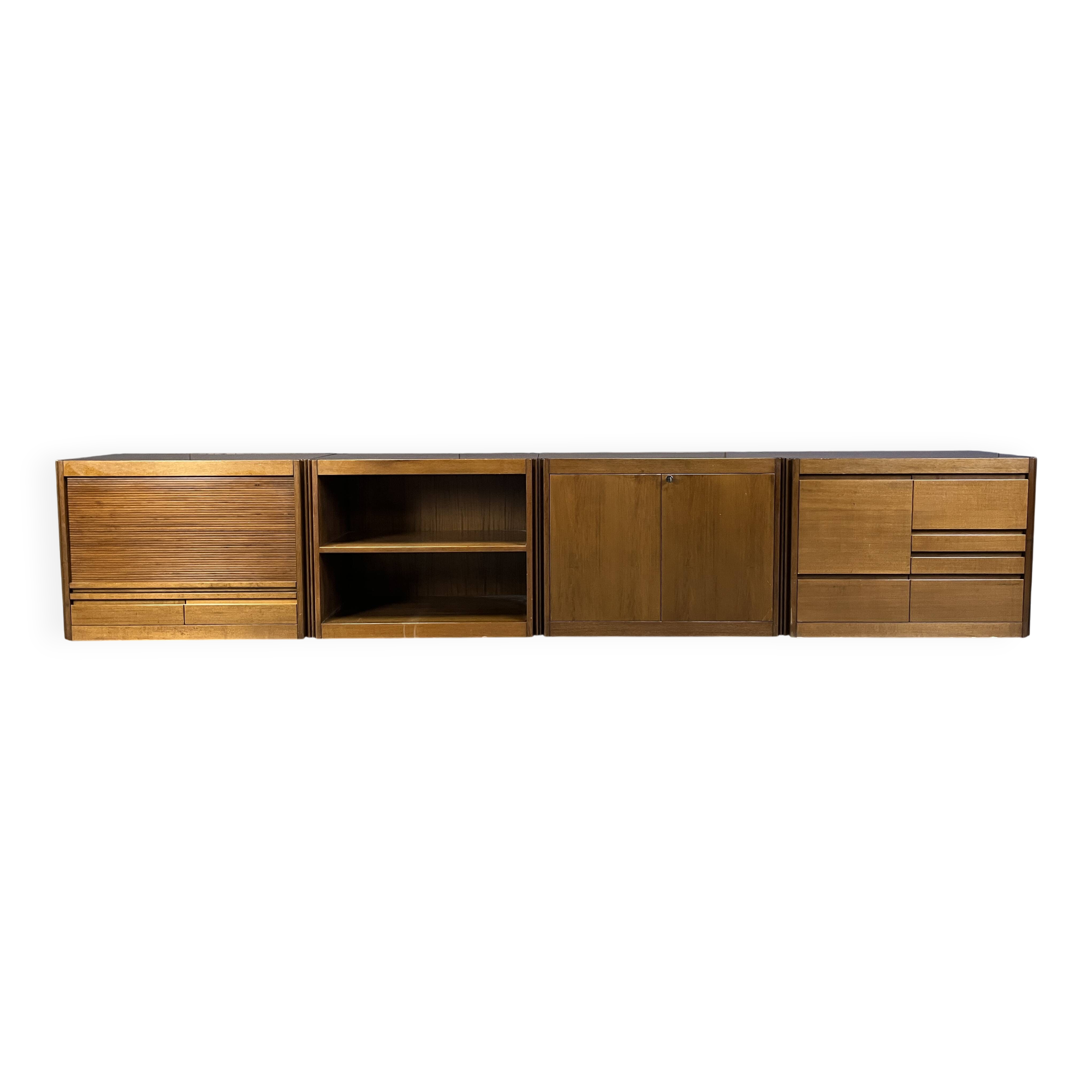 Enfilade vintage 4D d'Angelo Mangiarotti pour Molteni, 1970