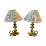 2 Empire, Restoration Sphynges bedside lamps