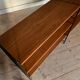 Vintage Scandinavian wire-framed metal and teak secretary bookcase set