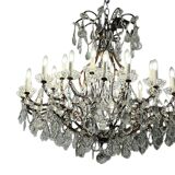 Italian 1920-30’s Crystal drops Chandelier