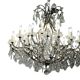 Italian 1920-30’s Crystal drops Chandelier