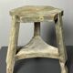 Antique distressed wabi sabi rustic patinated farmhouse workers stool 1900s