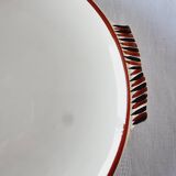 Impressive fish service 12 plates and 1 ceramic tray Author Quimper 1970s.