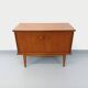 Small vintage Scandinavian teak sideboard from the 1960s.