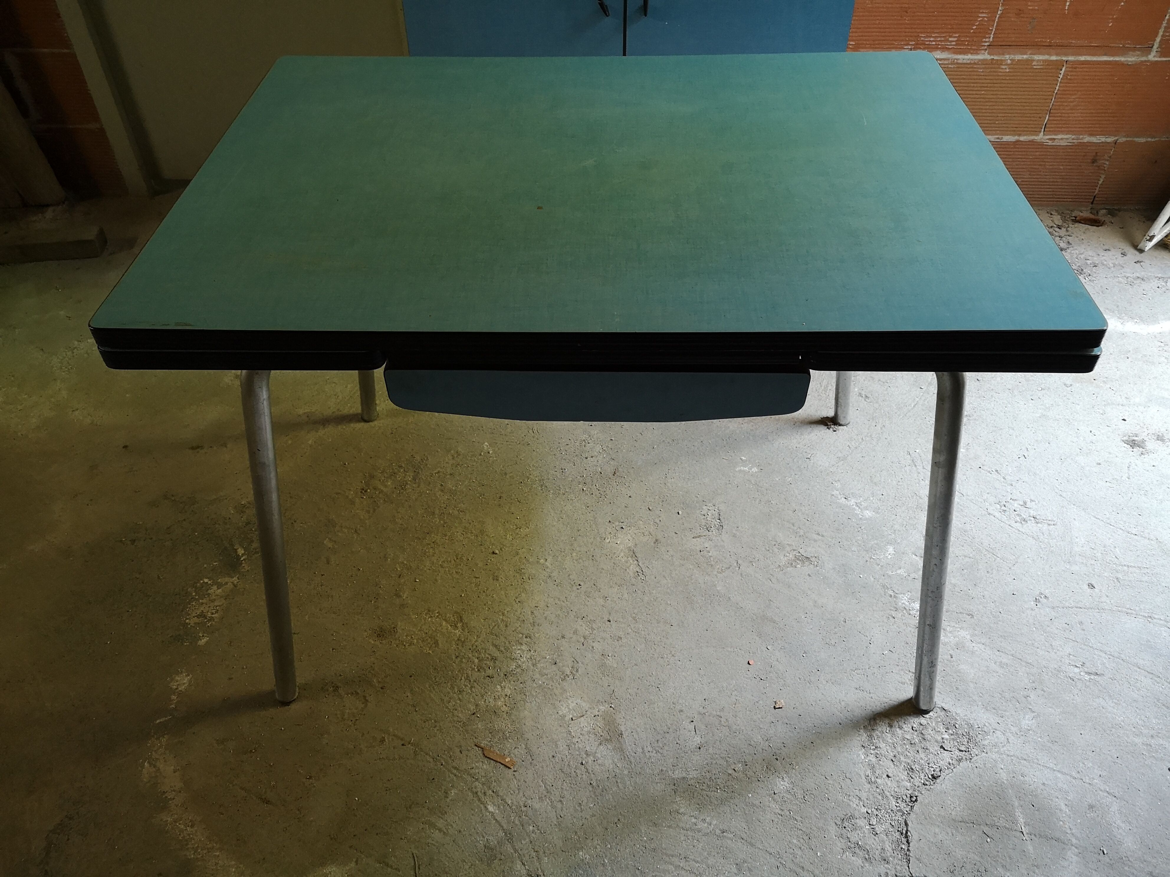 Blue formica dining set