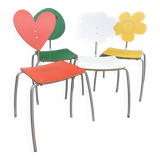 Set of Heart, Cloud, Smiley and Flower chairs by Agatha Ruiz de la Prada