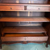 Carved walnut wardrobe – late 19th century Louis XV style