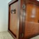 Small vintage Roche Bobois piece of furniture in Asian-style wood.