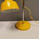 Danish table lamp in beautiful yellow color. Estimated 1980s.