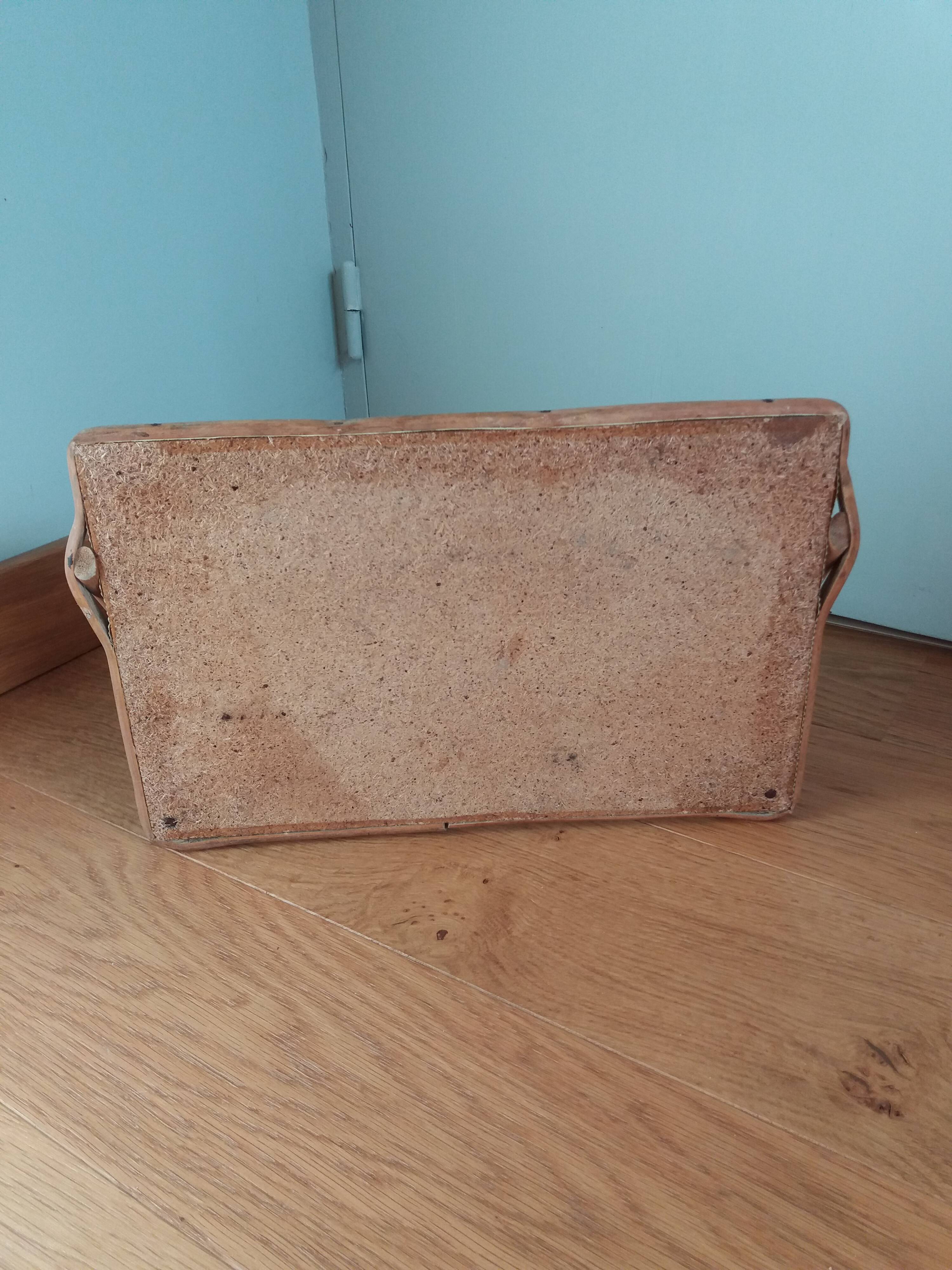 Rattan wicker wall shelf