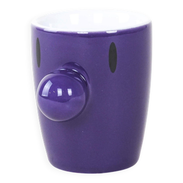 Mug en porcelaine violette, design danois, années 1970, fabriqué par HOPTIMIST