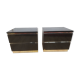 Laquered bedsides Éric Maville