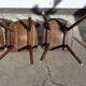 Lot of 4 wooden bistro chairs - 70s 80s 90s