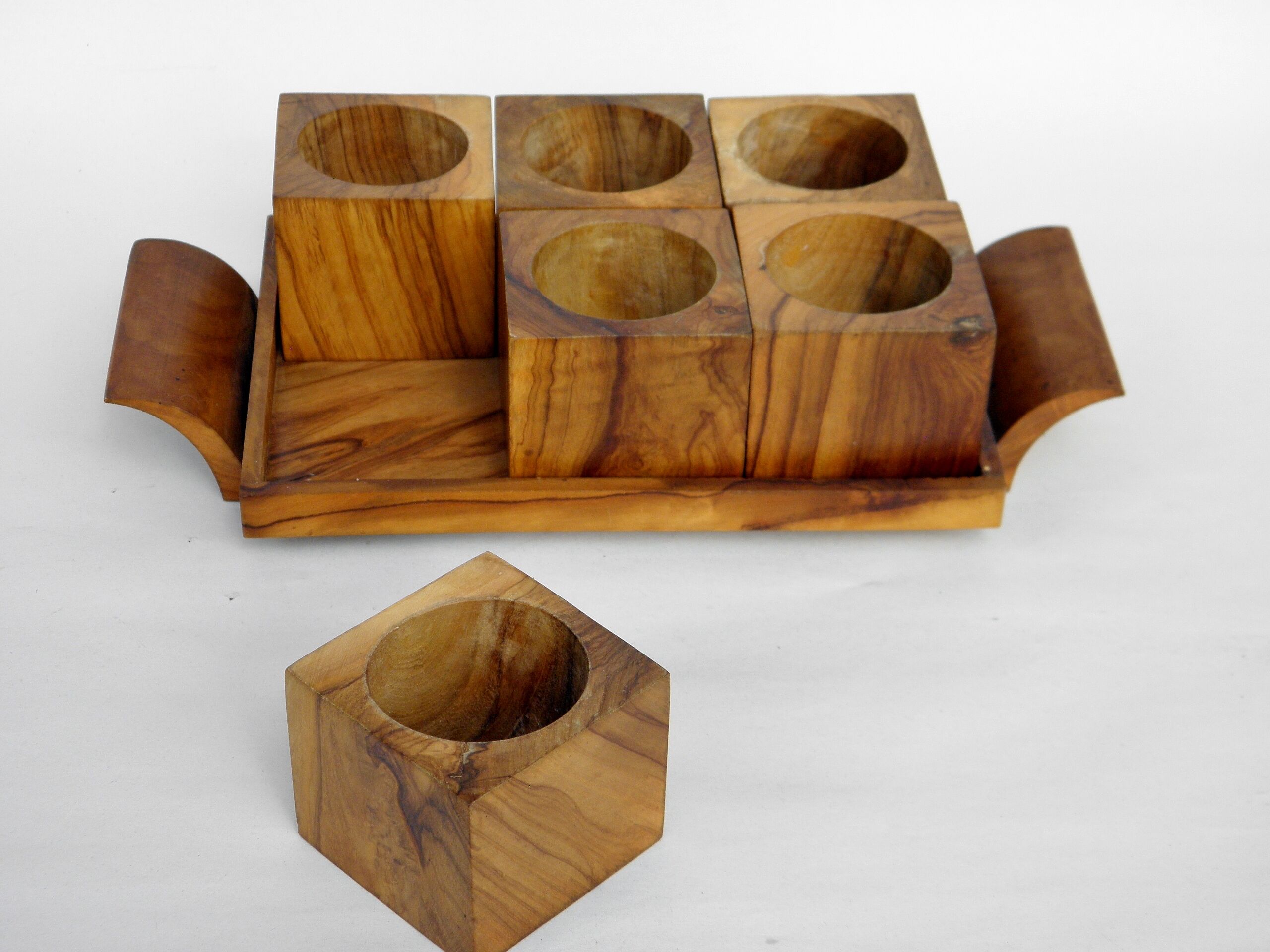 Wooden egg display