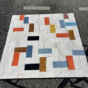 handcrafted coffee table in Moroccan zellige