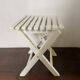 Tabouret de pêche à lattes vintage