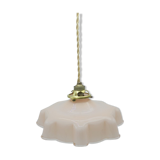 Pink opaline pendant light