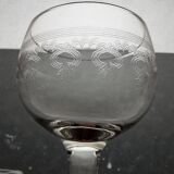 Page 4 of 8 9 guilloché wine glasses, early 20th century