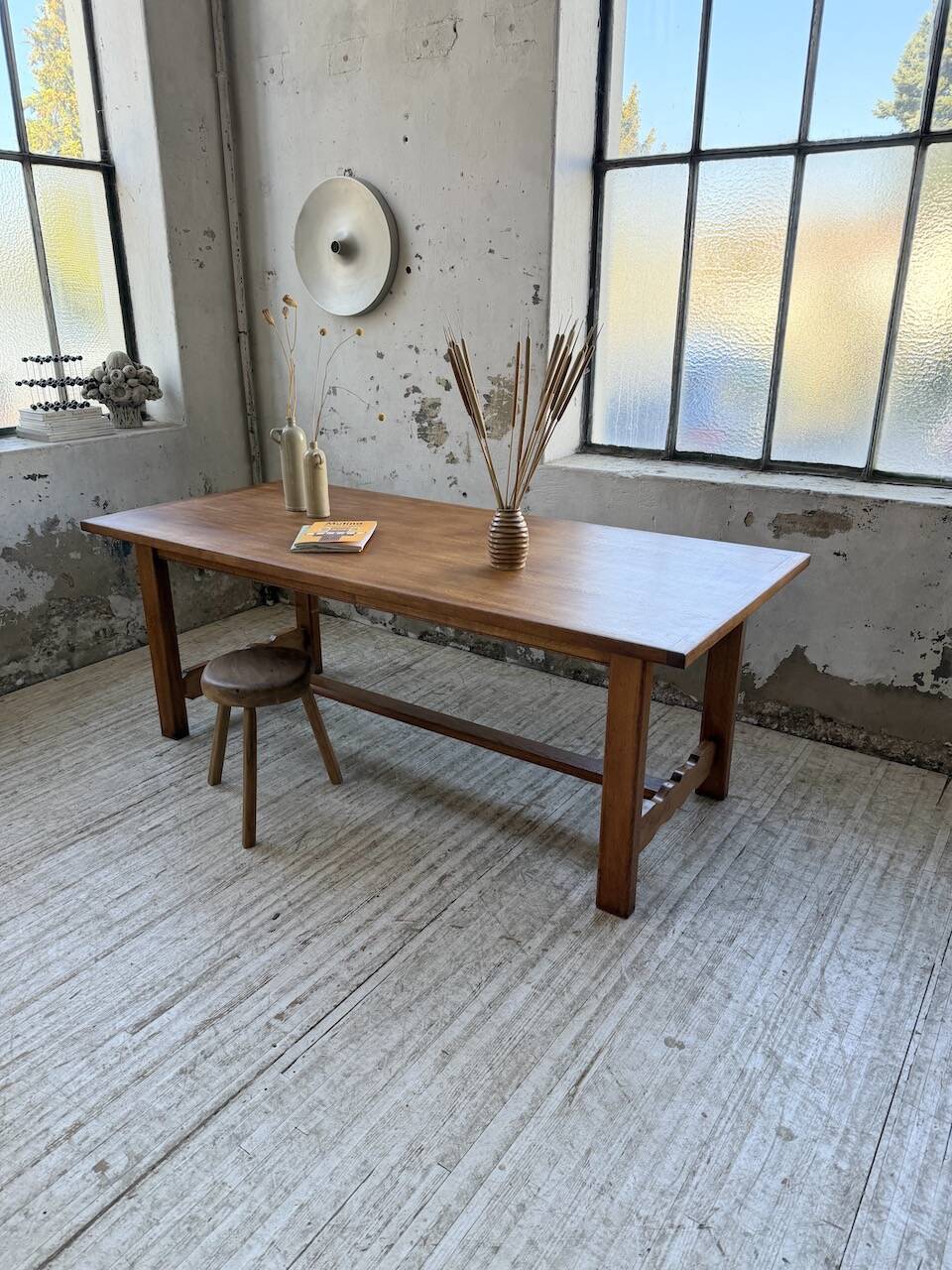2m oak farmhouse table