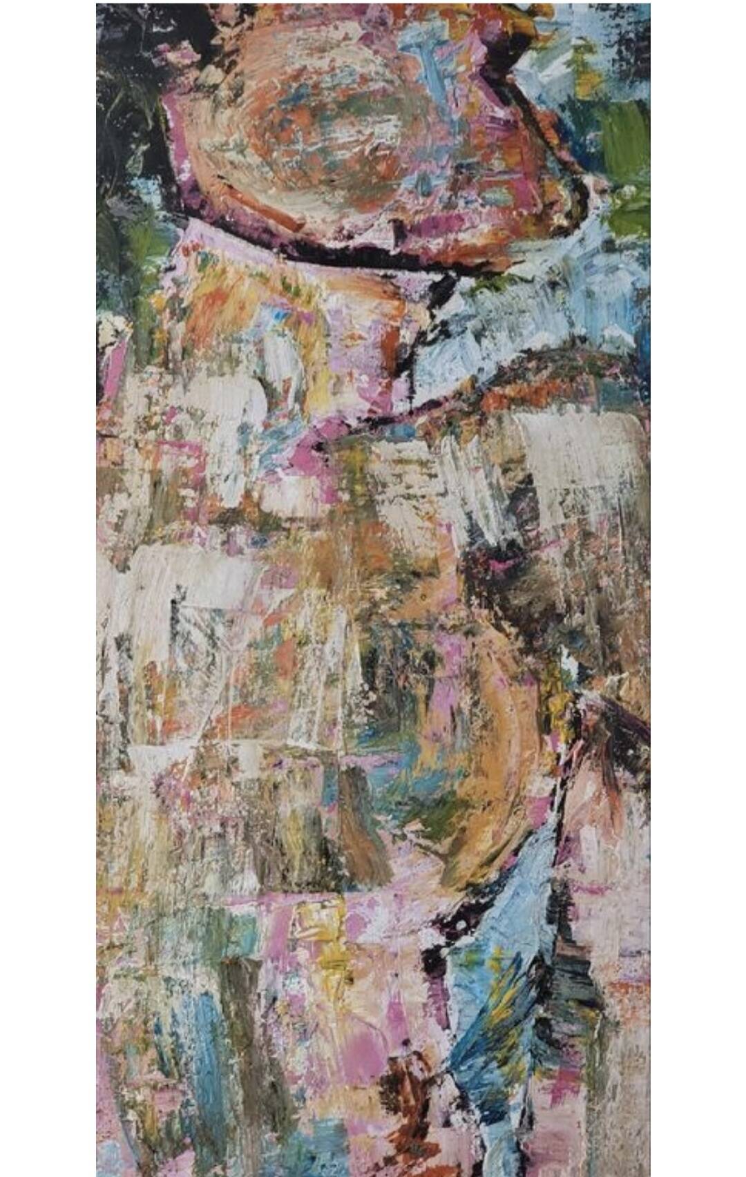 Tableau contemporain féministe – œuvre originale peinte à la main