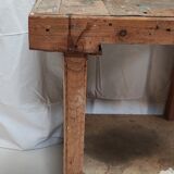 Handcrafted wooden workbench
