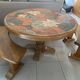 Table ronde barrois avec bancs