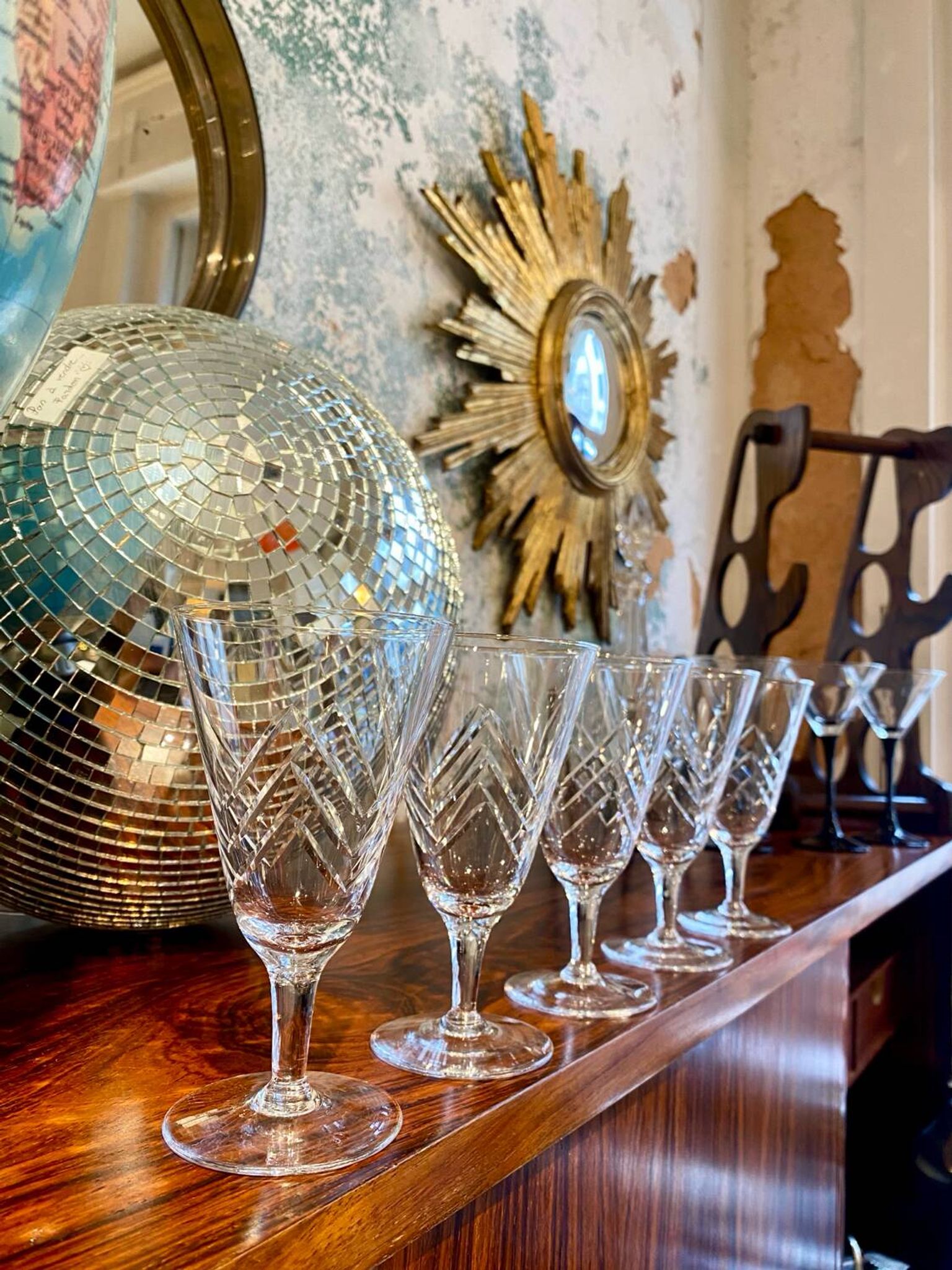 Lot de 6 verres à vin verrerie de Doyen