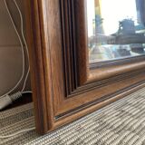 Vintage beveled wooden mirror 120x92